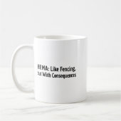 Funny Hema Shirt - Like Fencing But With Consequen Kaffeetasse (Links)