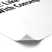 Funny Hema Shirt - Like Fencing But With Consequen Poster (Ecke)