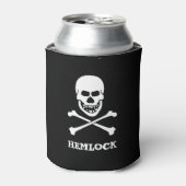 Funny Hemlock Giison Symbol Skull Crossbones Dosenkühler (Kanne Vorderseite)