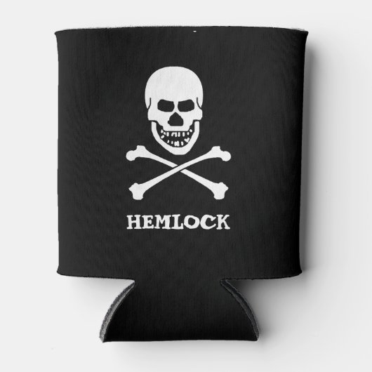 Funny Hemlock Giison Symbol Skull Crossbones Dosenkühler (Vorderseite)