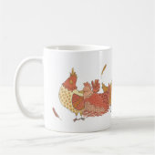 Funny Hen Pun Chicken Coffee Tasse (Links)