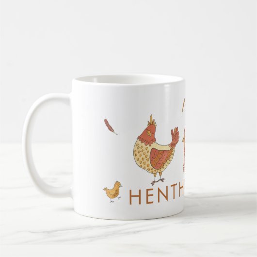 Funny Henthusiastic Chicken Lovers Kaffeetasse (Links)