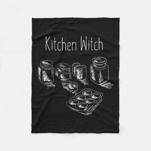 Funny Herbalist Kitchen Hexenkochen Ch Fleecedecke (Vorderseite)