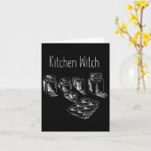 Funny Herbalist Kitchen Hexenkochen Ch Karte (Gelbe Blume)