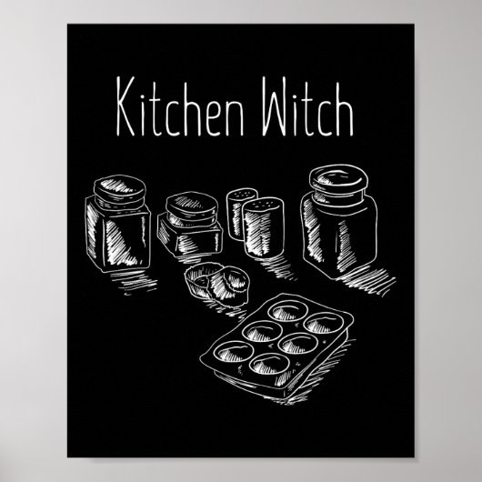 Funny Herbalist Kitchen Hexenkochen Ch Poster (Vorne)