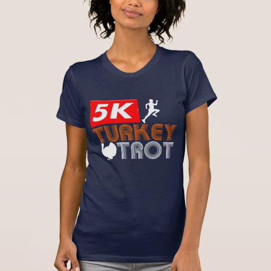 Funny Herbst Erntedank Türkei Trot Fall T-Shirt (Vorderseite)