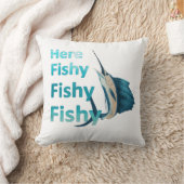 Funny Here Fish Fishy Fishy Sailfish Kissen (Decke)