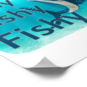 Funny Here Fish Fishy Fishy Sailfish Poster (Ecke)