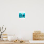 Funny Here Fish Fishy Fishy Sailfish Poster (Küche)