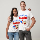Funny Here for Coquito Puerto Rico Weihnachten T-Shirt (Unisex)