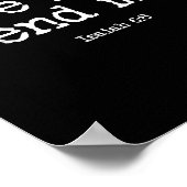 Funny Here I Am Send Me Bible Verse Lord Saying Poster (Ecke)