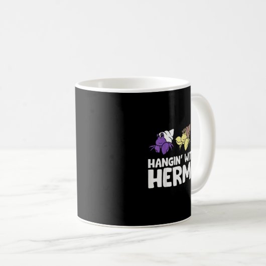 Funny Hermit Crabs Lover Hermit Crab Owner - Black Kaffeetasse (VorderseiteRechts)