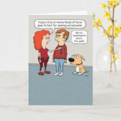 Funny Hero zum Tragen von Pflanzen Karte (Gelbe Blume)