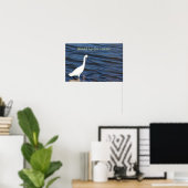 Funny Heron Poster (Heimbüro)