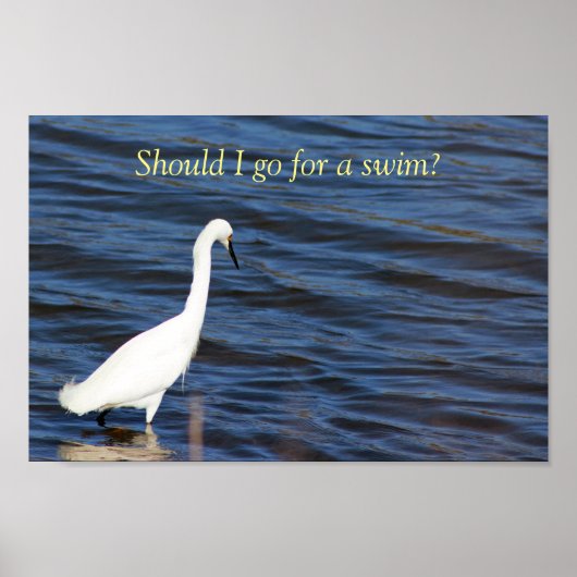 Funny Heron Poster (Vorne)
