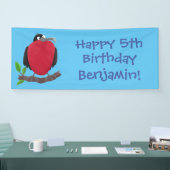 Funny herrlicher Fregatte Vogel Cartoon Banner (Messe)
