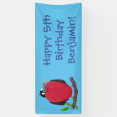 Funny herrlicher Fregatte Vogel Cartoon Banner (Vertikal)
