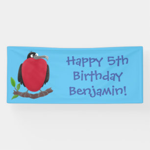 Funny herrlicher Fregatte Vogel Cartoon Banner