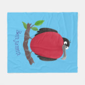Funny herrlicher Fregatte Vogel Cartoon Fleecedecke (Vorderseite (Horizontal))