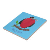 Funny herrlicher Fregatte Vogel Cartoon Fliese (Seite)
