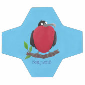 Funny herrlicher Fregatte Vogel Cartoon Fußball (Flach)