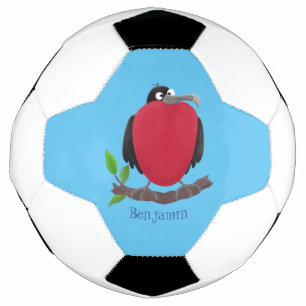 Funny herrlicher Fregatte Vogel Cartoon Fußball