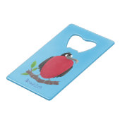 Funny herrlicher Fregatte Vogel Cartoon Geldbeutel Flaschenöffner (Vorderseite Schrägansicht)