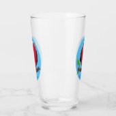 Funny herrlicher Fregatte Vogel Cartoon Glas (Links)