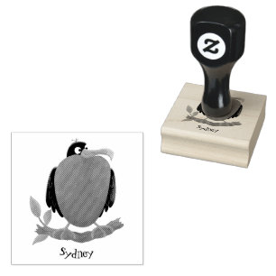 Funny herrlicher Fregatte Vogel Cartoon Gummistam Gummistempel