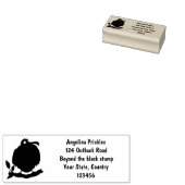 Funny herrlicher Fregatte Vogel Cartoon Gummistempel (Stempel)