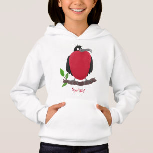 Funny herrlicher Fregatte Vogel Cartoon Hoodie