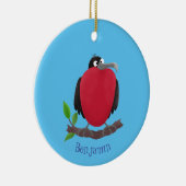 Funny herrlicher Fregatte Vogel Cartoon Keramik Ornament (Rechts)
