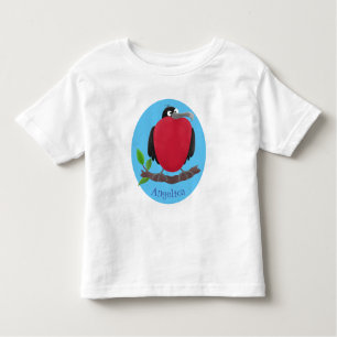 Funny herrlicher Fregatte Vogel Cartoon Kleinkind T-shirt