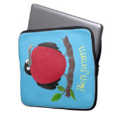 Funny herrlicher Fregatte Vogel Cartoon Laptopschutzhülle (Vorderseite Links)