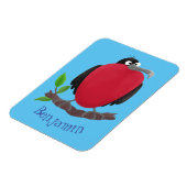 Funny herrlicher Fregatte Vogel Cartoon Magnet (Linke Seite)