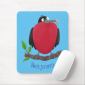 Funny herrlicher Fregatte Vogel Cartoon Mousepad (Mit Mouse)