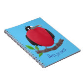 Funny herrlicher Fregatte Vogel Cartoon Notizblock (Rechte Seite)