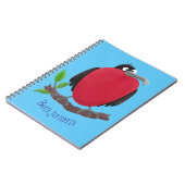 Funny herrlicher Fregatte Vogel Cartoon Notizblock (Linke Seite)