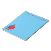 Funny herrlicher Fregatte Vogel Cartoon Notizblock (Rotiert)