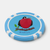 Funny herrlicher Fregatte Vogel Cartoon Pokerchips (Einzeln)