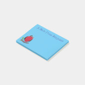 Funny herrlicher Fregatte Vogel Cartoon Post-it Klebezettel (angewinkelt)