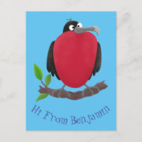 Funny herrlicher Fregatte Vogel Cartoon