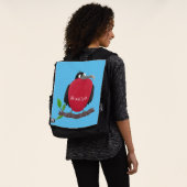Funny herrlicher Fregatte Vogel Cartoon Rucksack (Ausgewaschen)
