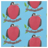 Funny herrlicher Fregatte Vogel Cartoon Stoff (Nahaufnahme)