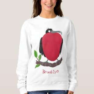 Funny herrlicher Fregatte Vogel Cartoon Sweatshirt