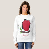 Funny herrlicher Fregatte Vogel Cartoon Sweatshirt (Vorne ganz)