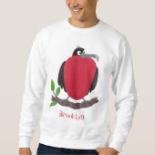 Funny herrlicher Fregatte Vogel Cartoon Sweatshirt (Vorderseite)