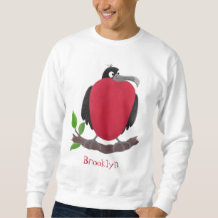 Funny herrlicher Fregatte Vogel Cartoon Sweatshirt