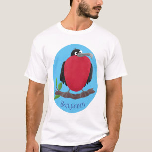 Funny herrlicher Fregatte Vogel Cartoon T-Shirt