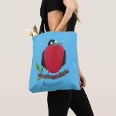Funny herrlicher Fregatte Vogel Cartoon Tasche (Von Nahem)